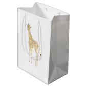 Cute Giraffe          Medium Cadeauzakje (Achterkant Gekanteld)
