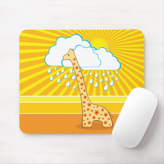 Cute Giraffe Mousepad Muismat (Met muis)