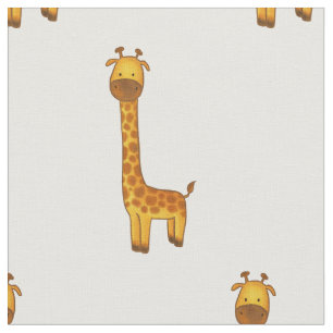 Cute Giraffe Nursery Animal Safari Wild Thema Stof