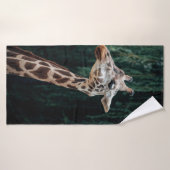 CUTE GIRAFFE PORTRAIT (Serviette de bain)
