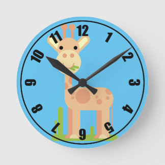 Cute Giraffe Ronde Klok