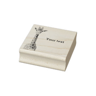 Cute giraffe 	rubberstempel