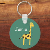 Cute Giraffe Sleutelhanger (Voorkant)