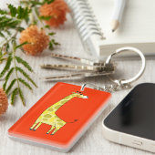 Cute giraffe sleutelhanger (Voorkant Rechts)