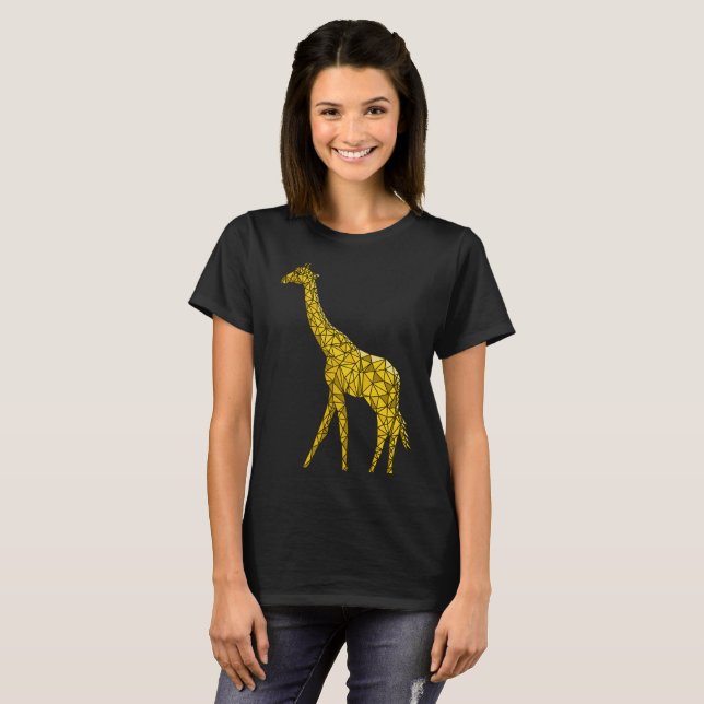 Cute Giraffe T Shirt voor haar Dierenvriend cadeau (Voorkant volledig)