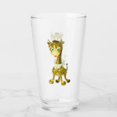 Cute Giraffe verre (Dos)