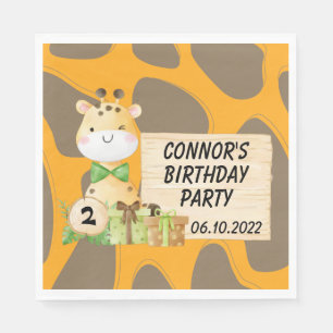Cute Giraffe voor Toddlers Servet