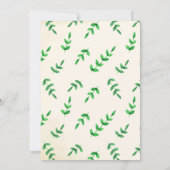 Cute Giraffe Waterverf Baby douwer-uitnodigingen Kaart (Achterkant)