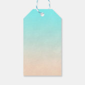 Cute Giraffe Waterverf Mam & Baby Hartelijk dank Cadeaulabel (Achterkant)