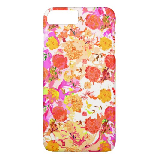 Cute girale bloemen patroon Case-Mate iPhone case (Achterkant)