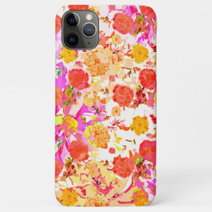 Cute girale bloemen patroon iPhone 11 pro max hoesje