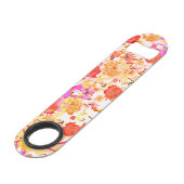 Cute girale bloemen patroon speed flessenopener (Voorkant Gekanteld)