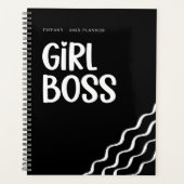 Cute Girl Boss Black and White Monogram Year (Devant)