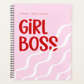 Cute Girl Boss Pink and Red Monogram Year (Devant)