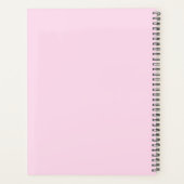 Cute Girl Boss Pink and Red Monogram Year Planner (Achterkant)