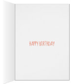 Cute girl cartoon book lover bookworm birthday (Intérieur (Droit))