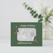 Cute Girl Elf Kerstfeestdag Foto Briefkaart (Staand voorkant)