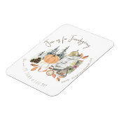 Cute Girl Friendsgiving Thanksgiving Dinner Magneet (Linkerzijde)