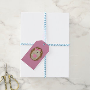Cute Girl Hedégel Cadeaulabel