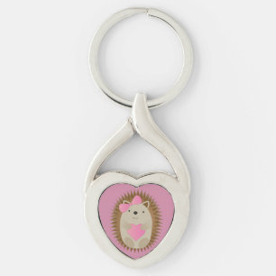 Cute Girl Hedégel Sleutelhanger