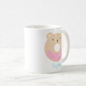 Cute Girl Kawaii Oear Donut Name Mug (Devant droit)