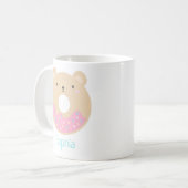 Cute Girl Kawaii Oear Donut Name Mug (Devant gauche)
