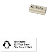 Cute Girl Penguin Rubberstempel (Gestempeld)