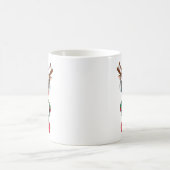 Cute Girl Reindeer Christmas Holiday Mug (Centre)