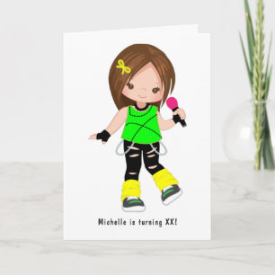 Cute Girl Rock Star Birthday Party Photo