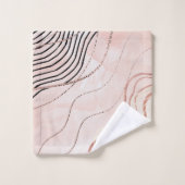Cute Girl Rose Bohême Rose Gold Design (Gant de toilette)