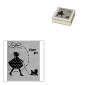 Cute girl 	rubberstempel (Gestempeld)