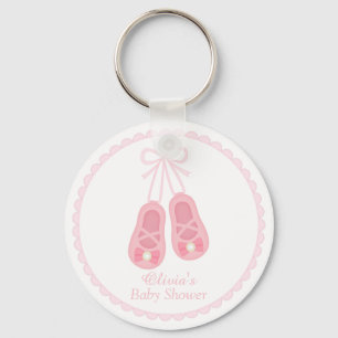 Cute Girl Shoes Ballerina Baby shower Favors Sleutelhanger