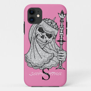 CUTE GIRL SKULL CROWN PINK Hoesje-Mate iPhone CASE