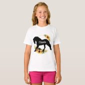 Cute Girls, aangepaste naam pony T-shirt (Voorkant volledig)
