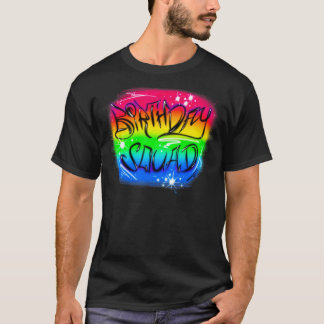 Cute Girls Birthday Party Birthday Squad Airgeheel T-shirt