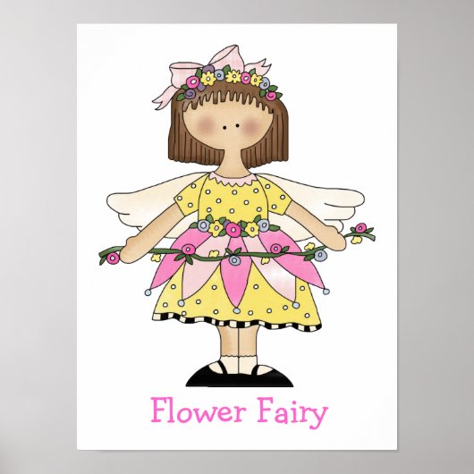 Cute Girls Fairy Print (Voorkant)
