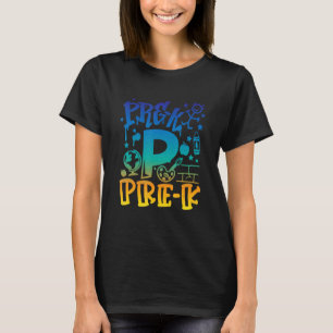Cute Girls Kinder Pre K Squad Crew Team Class Back T-shirt