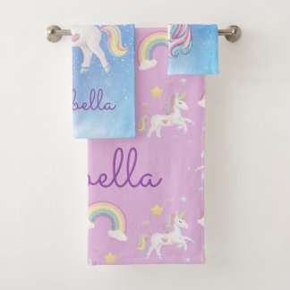 Cute Girls Magique Unicorn Rainbow Personnalisé
