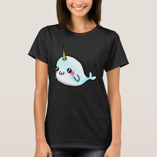 Cute Girls   Narwhal T-shirt (Voorkant)