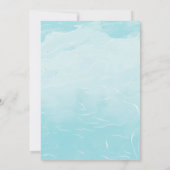 Cute Girls Pool Party Bash Invitation anniversaire (Dos)