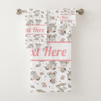 Cute Girls Reading Books Gift Ideeën Bad Handdoek