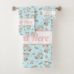 Cute Girls Reading Books Gift Ideeën Bad Handdoek