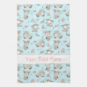 Cute Girls Reading Books Gift Ideeën Theedoek