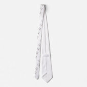 Cute Girly Alien Skull Crossbones Stropdas (Achterkant)