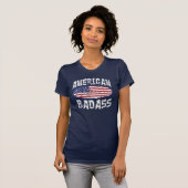 Cute Girly American Badass T-shirt (Voorkant volledig)