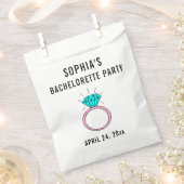 Cute Girly Bachelorette Party Wedding Bedankzakje (Geknipt)