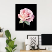 Cute Girly Bow Wall Poster (Thuiskantoor)