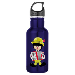 Cute Girly Clown met Accordian Waterfles