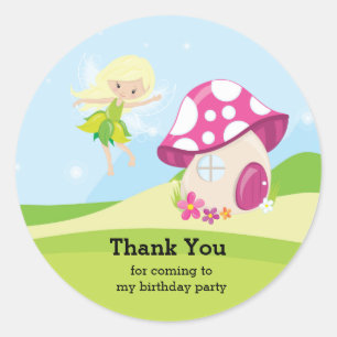 Cute girly fairy ronde sticker