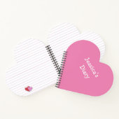 Cute Girly Fun Simple First Name Writing Diary Notitieboek (Binnen)